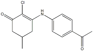 3-(4-acetylanilino)-2-chloro-5-methyl-2-cyclohexen-1-one