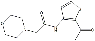 N1-(2-acetyl-3-thienyl)-2-morpholinoacetamide Structure