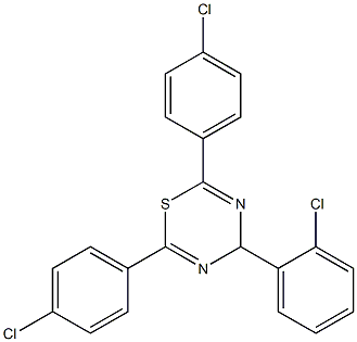 4-(2-chlorophenyl)-2,6-di(4-chlorophenyl)-4H-1,3,5-thiadiazine