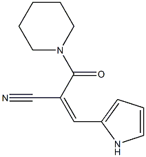2-(piperidinocarbonyl)-3-(1H-pyrrol-2-yl)acrylonitrile