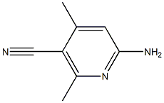 6-氨基-2.4-二甲基氰吡啶, , 结构式