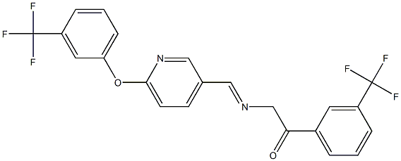 2-[({6-[3-(trifluoromethyl)phenoxy]-3-pyridinyl}methylene)amino]-1-[3-(trifluoromethyl)phenyl]-1-ethanone