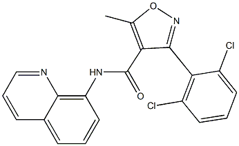 3-(2,6-dichlorophenyl)-5-methyl-N-(8-quinolinyl)-4-isoxazolecarboxamide