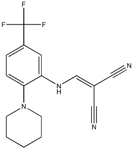 2-{[2-piperidino-5-(trifluoromethyl)anilino]methylidene}malononitrile