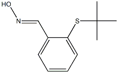 2-(tert-butylthio)benzaldehyde oxime Struktur
