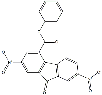 phenyl 2,7-dinitro-9-oxo-9H-fluorene-4-carboxylate Structure
