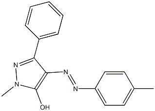1-methyl-4-[2-(4-methylphenyl)diaz-1-enyl]-3-phenyl-1H-pyrazol-5-ol