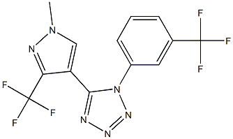 5-[1-methyl-3-(trifluoromethyl)-1H-pyrazol-4-yl]-1-[3-(trifluoromethyl)phenyl]-1H-1,2,3,4-tetraazole