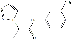 N-(3-aminophenyl)-2-(1H-pyrazol-1-yl)propanamide