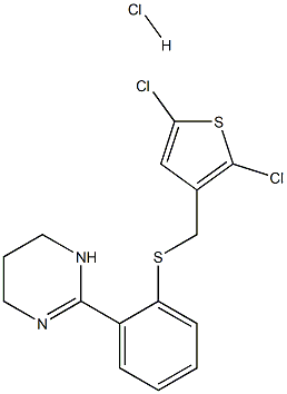 2-(2-{[(2,5-dichloro-3-thienyl)methyl]thio}phenyl)-1,4,5,6-tetrahydropyrimidine hydrochloride