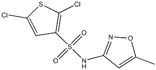 N3-(5-methylisoxazol-3-yl)-2,5-dichlorothiophene-3-sulfonamide Structure