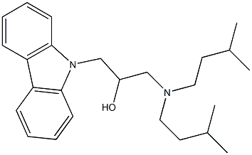 1-(9H-carbazol-9-yl)-3-(diisopentylamino)propan-2-ol Structure