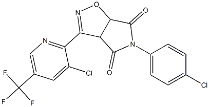 5-(4-chlorophenyl)-3-[3-chloro-5-(trifluoromethyl)-2-pyridinyl]-3aH-pyrrolo[3,4-d]isoxazole-4,6(5H,6aH)-dione