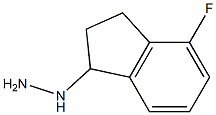 1-(4-fluoro-2,3-dihydro-1H-inden-1-yl)hydrazine 结构式