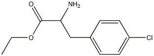 ethyl 2-amino-3-(4-chlorophenyl)propanoate 结构式