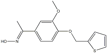 (1E)-1-[3-methoxy-4-(thien-2-ylmethoxy)phenyl]ethanone oxime