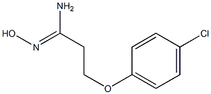 (1Z)-3-(4-chlorophenoxy)-N'-hydroxypropanimidamide Struktur