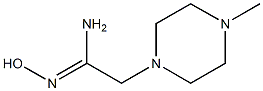 (1Z)-N'-hydroxy-2-(4-methylpiperazin-1-yl)ethanimidamide Struktur