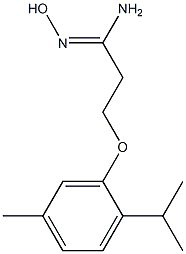 (1Z)-N'-hydroxy-3-(2-isopropyl-5-methylphenoxy)propanimidamide