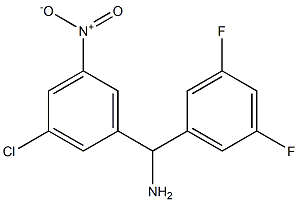 (3-chloro-5-nitrophenyl)(3,5-difluorophenyl)methanamine