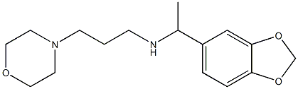 [1-(2H-1,3-benzodioxol-5-yl)ethyl][3-(morpholin-4-yl)propyl]amine Structure