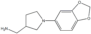[1-(2H-1,3-benzodioxol-5-yl)pyrrolidin-3-yl]methanamine Structure