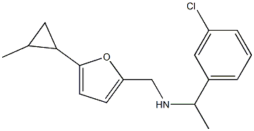 [1-(3-chlorophenyl)ethyl]({[5-(2-methylcyclopropyl)furan-2-yl]methyl})amine
