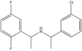 [1-(3-chlorophenyl)ethyl][1-(2,5-difluorophenyl)ethyl]amine