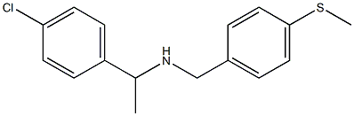 [1-(4-chlorophenyl)ethyl]({[4-(methylsulfanyl)phenyl]methyl})amine