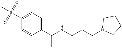 [1-(4-methanesulfonylphenyl)ethyl][3-(pyrrolidin-1-yl)propyl]amine