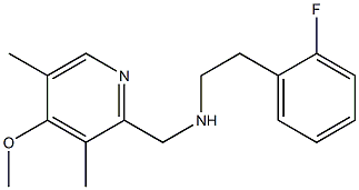 [2-(2-fluorophenyl)ethyl][(4-methoxy-3,5-dimethylpyridin-2-yl)methyl]amine