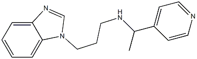 [3-(1H-1,3-benzodiazol-1-yl)propyl][1-(pyridin-4-yl)ethyl]amine Structure