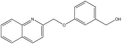 [3-(quinolin-2-ylmethoxy)phenyl]methanol Struktur