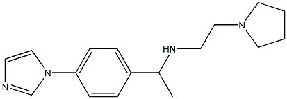 {1-[4-(1H-imidazol-1-yl)phenyl]ethyl}[2-(pyrrolidin-1-yl)ethyl]amine