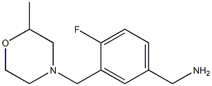{4-fluoro-3-[(2-methylmorpholin-4-yl)methyl]phenyl}methanamine