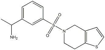 1-(3-{4H,5H,6H,7H-thieno[3,2-c]pyridine-5-sulfonyl}phenyl)ethan-1-amine