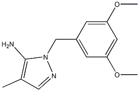 1-[(3,5-dimethoxyphenyl)methyl]-4-methyl-1H-pyrazol-5-amine