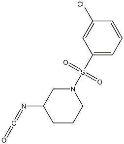 1-[(3-chlorobenzene)sulfonyl]-3-isocyanatopiperidine