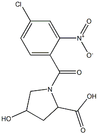 1-[(4-chloro-2-nitrophenyl)carbonyl]-4-hydroxypyrrolidine-2-carboxylic acid