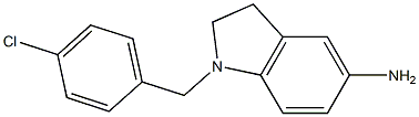 1-[(4-chlorophenyl)methyl]-2,3-dihydro-1H-indol-5-amine