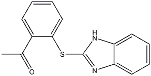1-[2-(1H-1,3-benzodiazol-2-ylsulfanyl)phenyl]ethan-1-one Structure