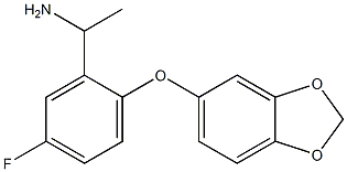 1-[2-(2H-1,3-benzodioxol-5-yloxy)-5-fluorophenyl]ethan-1-amine