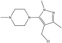1-[4-(chloromethyl)-1,3-dimethyl-1H-pyrazol-5-yl]-4-methylpiperazine