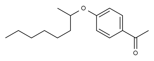 1-[4-(octan-2-yloxy)phenyl]ethan-1-one 结构式