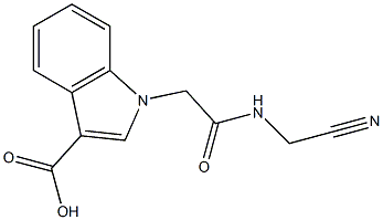 1-{[(cyanomethyl)carbamoyl]methyl}-1H-indole-3-carboxylic acid