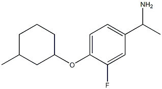 1-{3-fluoro-4-[(3-methylcyclohexyl)oxy]phenyl}ethan-1-amine