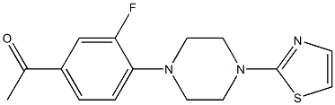 1-{3-fluoro-4-[4-(1,3-thiazol-2-yl)piperazin-1-yl]phenyl}ethan-1-one
