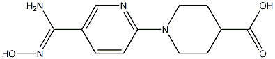 1-{5-[(Z)-amino(hydroxyimino)methyl]pyridin-2-yl}piperidine-4-carboxylic acid Structure