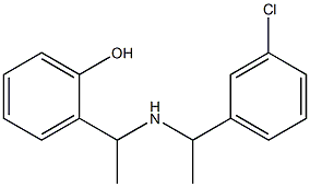 2-(1-{[1-(3-chlorophenyl)ethyl]amino}ethyl)phenol