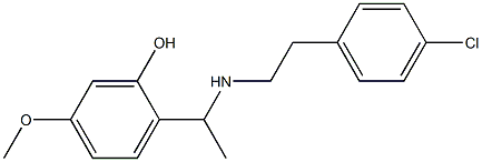 2-(1-{[2-(4-chlorophenyl)ethyl]amino}ethyl)-5-methoxyphenol